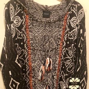 NWT CLICHE’ HOODED LS KNIT DUSTER